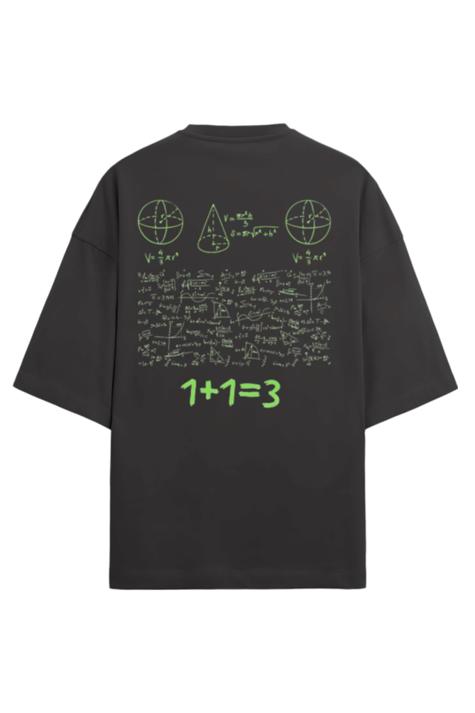 1+1=3, Terry Oversized T-Shirt