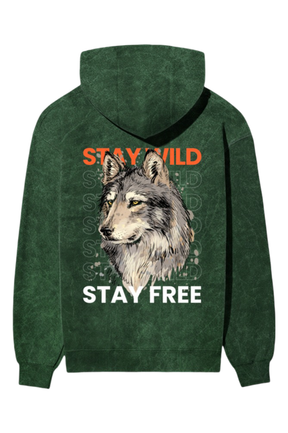 Stay Wild- Acid Washed Hoodie