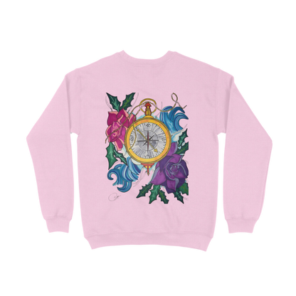 Rose Compass Crew Neck Sweatshirt