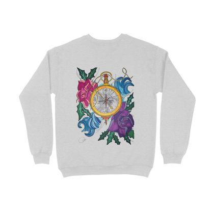 Rose Compass Crew Neck Sweatshirt