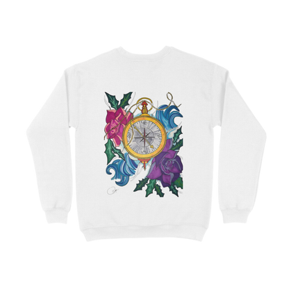 Rose Compass Crew Neck Sweatshirt